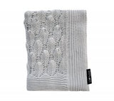 Openwork Boho Baby Blanket - Grey - Lullalove UK