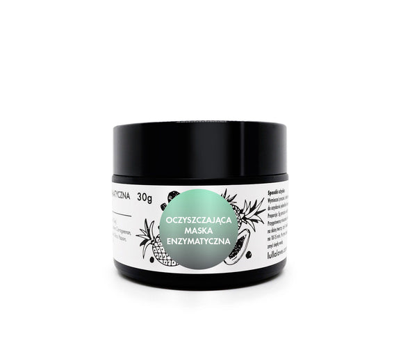 Cleansing enzyme face mask with charcoal Cosmetics Lullalove UK 