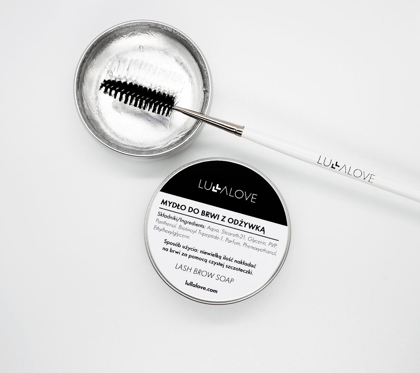 Eyebrow styling soap with conditioner Cosmetics Lullalove UK 