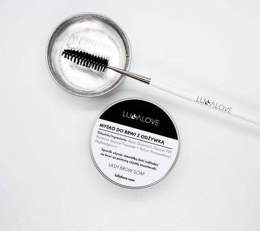 Eyebrow styling soap with conditioner Cosmetics Lullalove UK 
