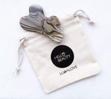 Gua Sha (facial massage stone) - striped flint Accessories Lullalove UK 