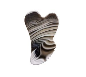 Gua Sha (facial massage stone) - striped flint Accessories Lullalove UK 