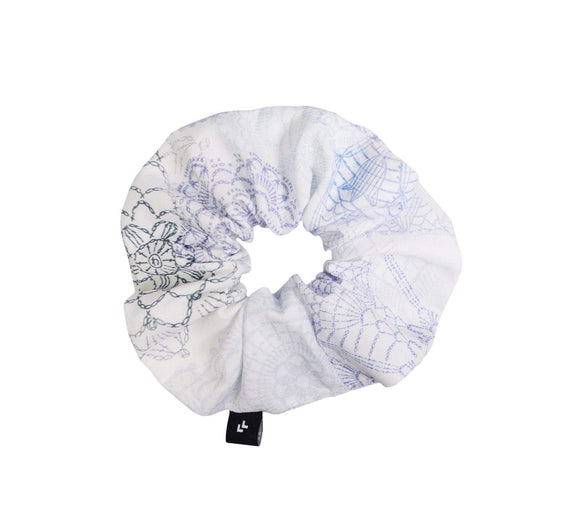 Hair scrunchie - Boho blue Accessories Lullalove UK 