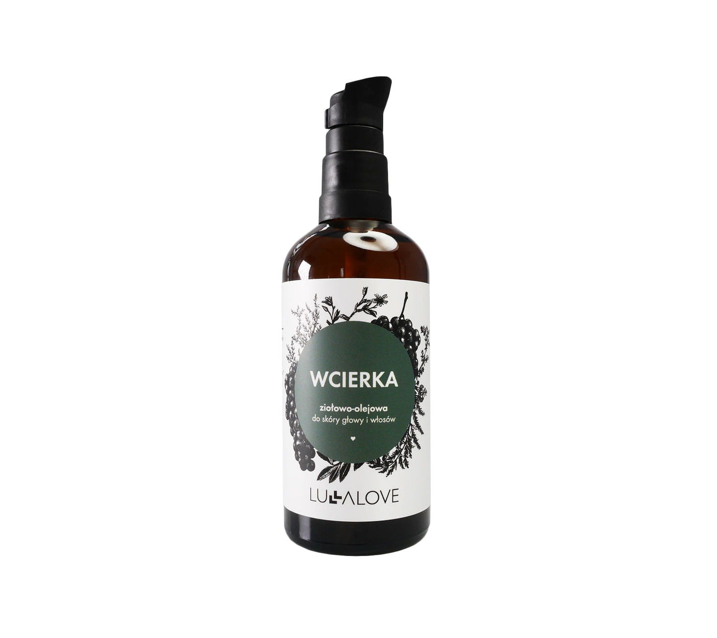 Herbal hair balm with nourishing oils Cosmetics Lullalove UK 