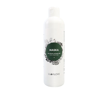 Herbal hair mask Cosmetics Lullalove UK 