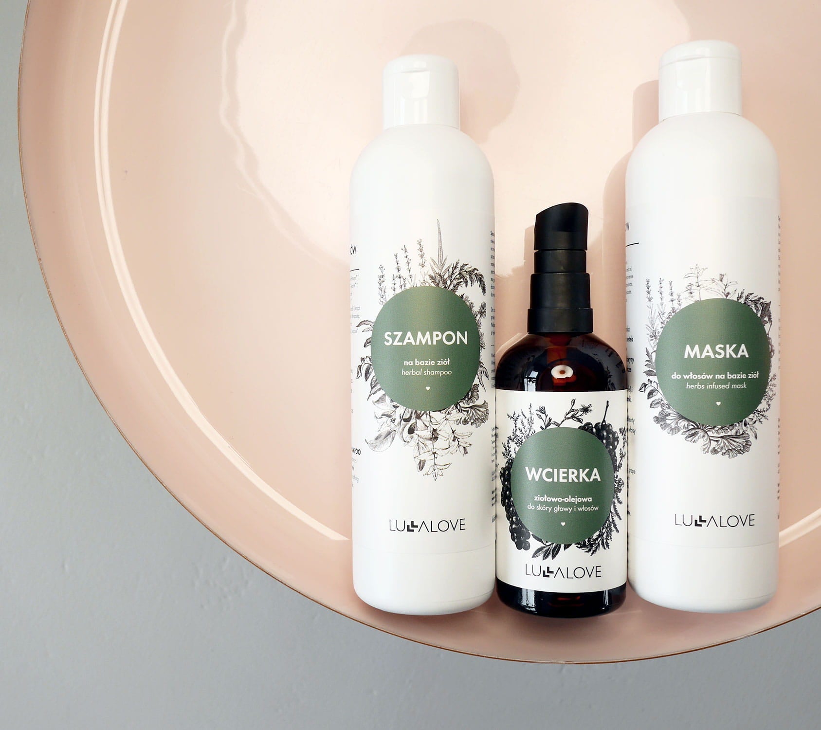 Herbal hair mask Cosmetics Lullalove UK 