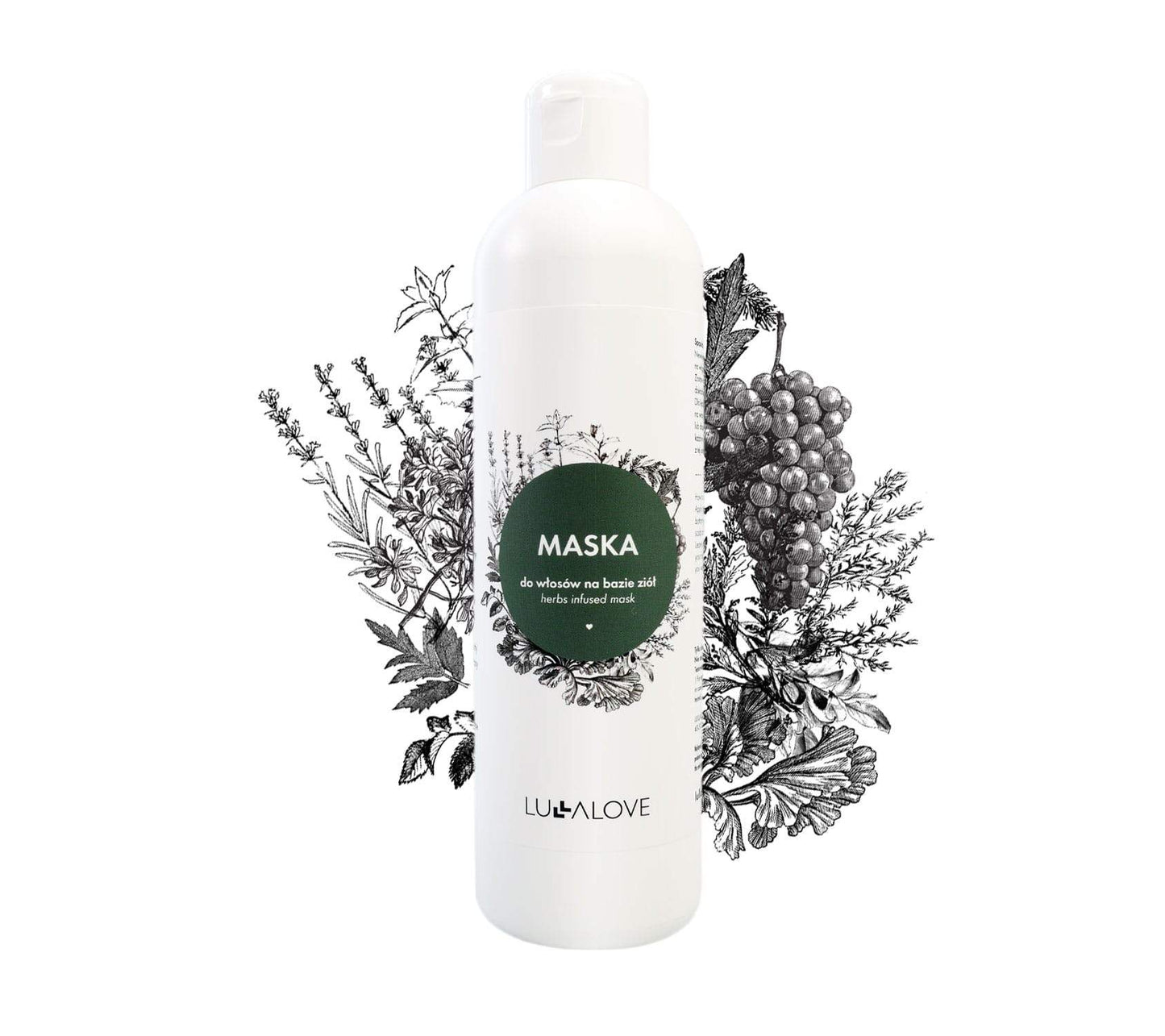 Herbal hair mask Cosmetics Lullalove UK 