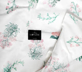 Herbs pink - Cot bed duvet cover and pillowcase set - Lullalove UK