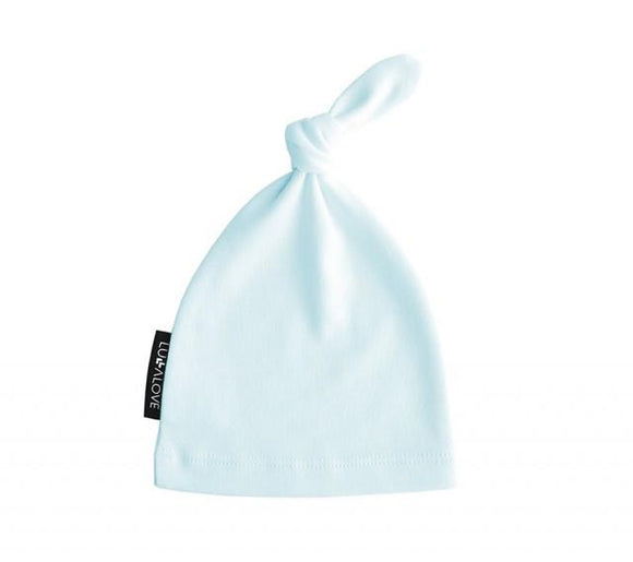 Knot baby hat - 0-3 month - Baby blue - Lullalove UK