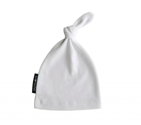 Knot baby hat - 0-3 month - Grey - Lullalove UK