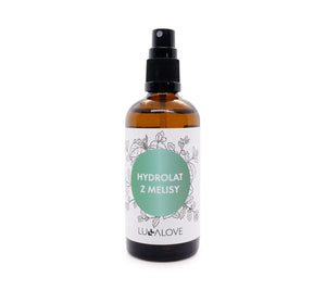 Lemon balm hydrolate Cosmetics Lullalove UK 