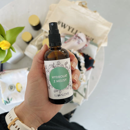 Lemon balm hydrolate Cosmetics Lullalove UK 