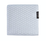 Light cellular bamboo baby blanket - Blue Blanket Lullalove UK 