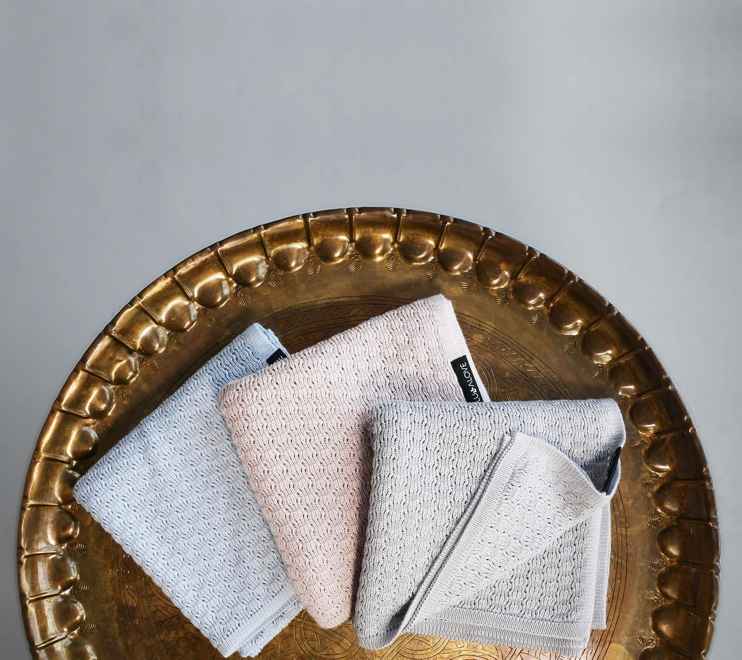 Light cellular bamboo baby blanket - Grey Blanket Lullalove UK 