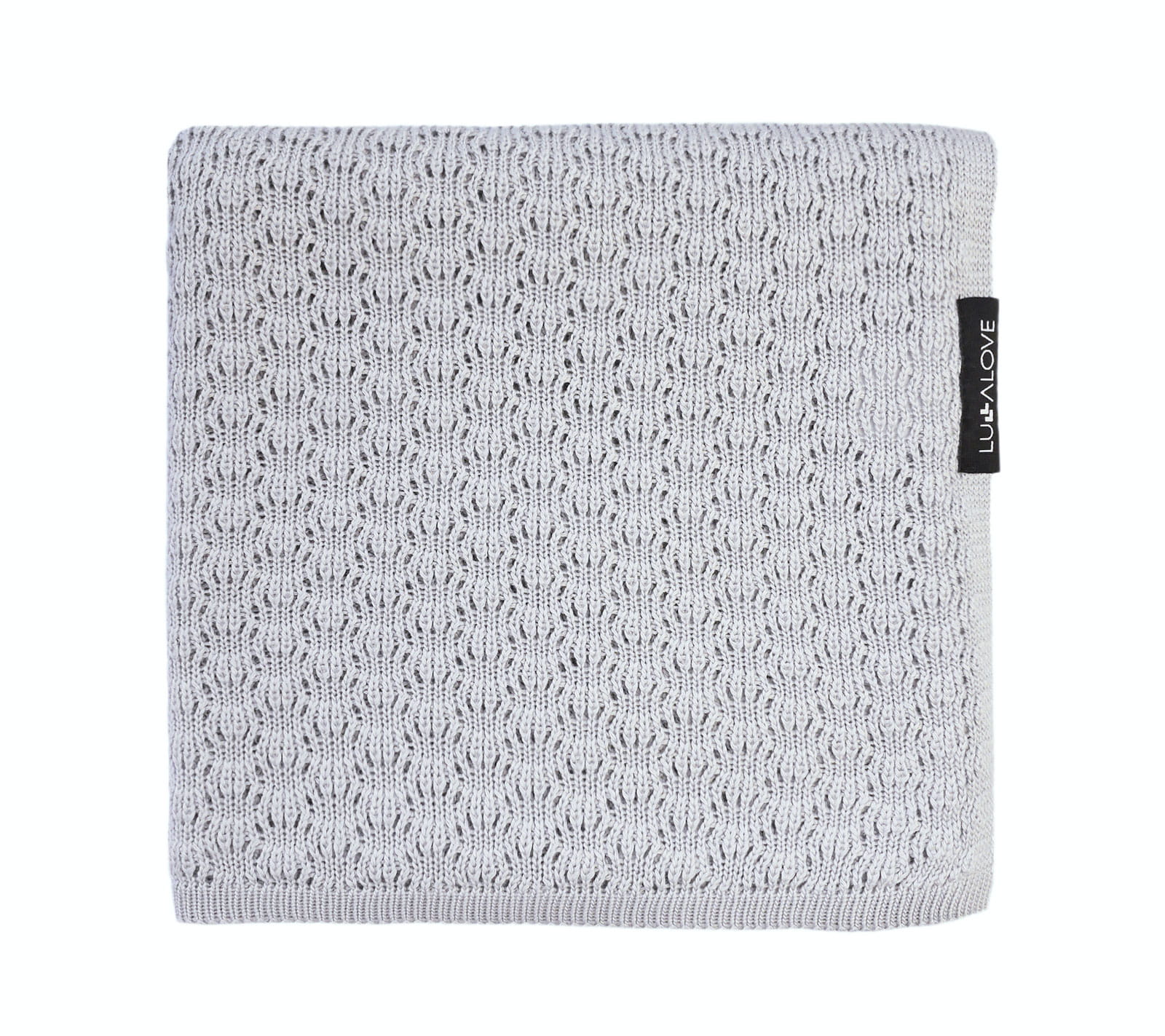 Light cellular bamboo baby blanket - Grey Blanket Lullalove UK 