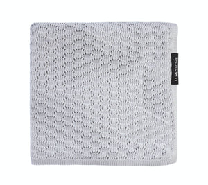 Light cellular bamboo baby blanket - Grey Blanket Lullalove UK 