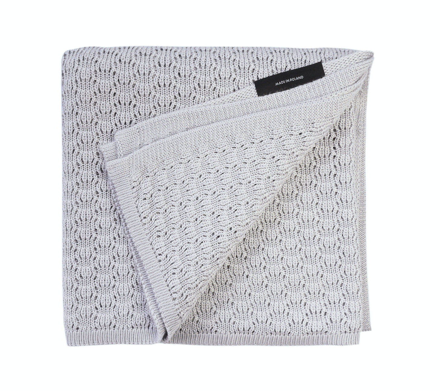 Light cellular bamboo baby blanket - Grey Blanket Lullalove UK 