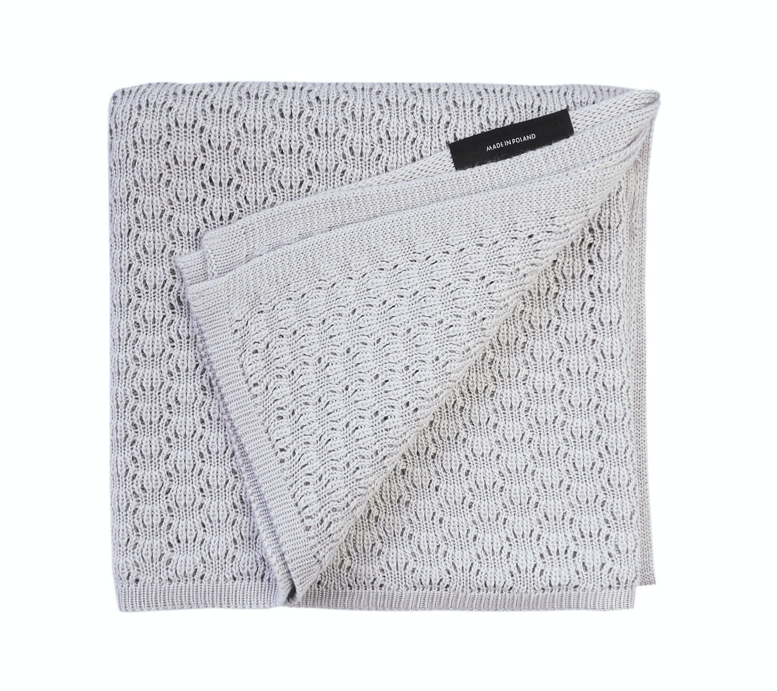 Light cellular bamboo baby blanket - Grey Blanket Lullalove UK 