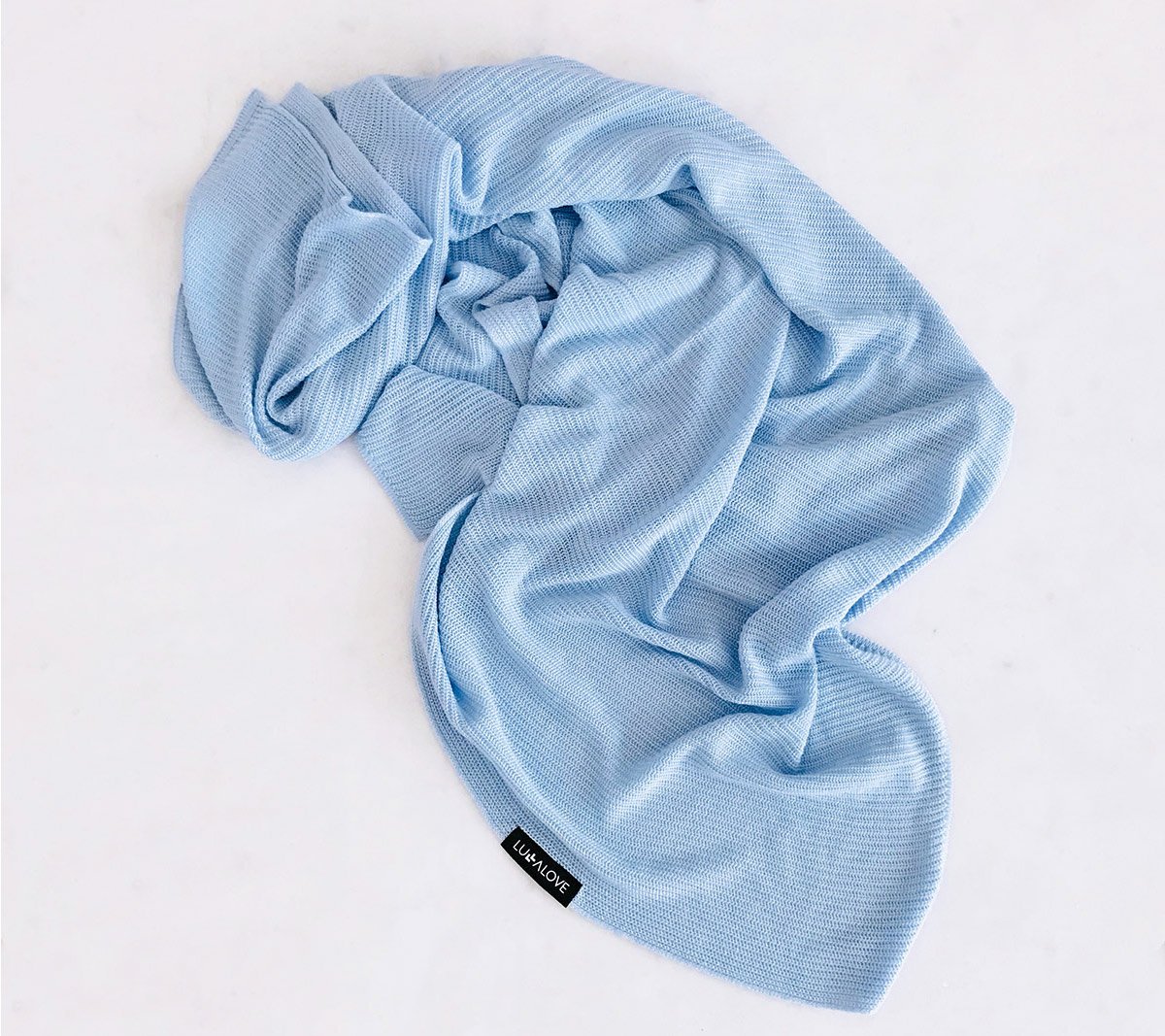 Swaddle Blanket Chippendale Border Blue main image 0