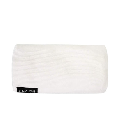 Light knitted bamboo swaddle blanket - Coconut Swaddle blanket Lullalove 