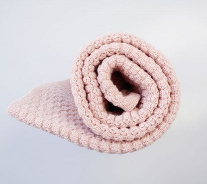 Light merino wool blanket & swaddle - powder pink Blanket Lullalove 
