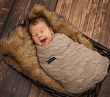 Merino Wool Blanket - Beige - premium collection Blanket Lullalove 