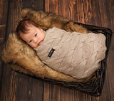 Merino Wool Blanket - Beige - premium collection Blanket Lullalove 