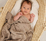 Merino Wool Blanket - Beige - premium collection Blanket Lullalove 