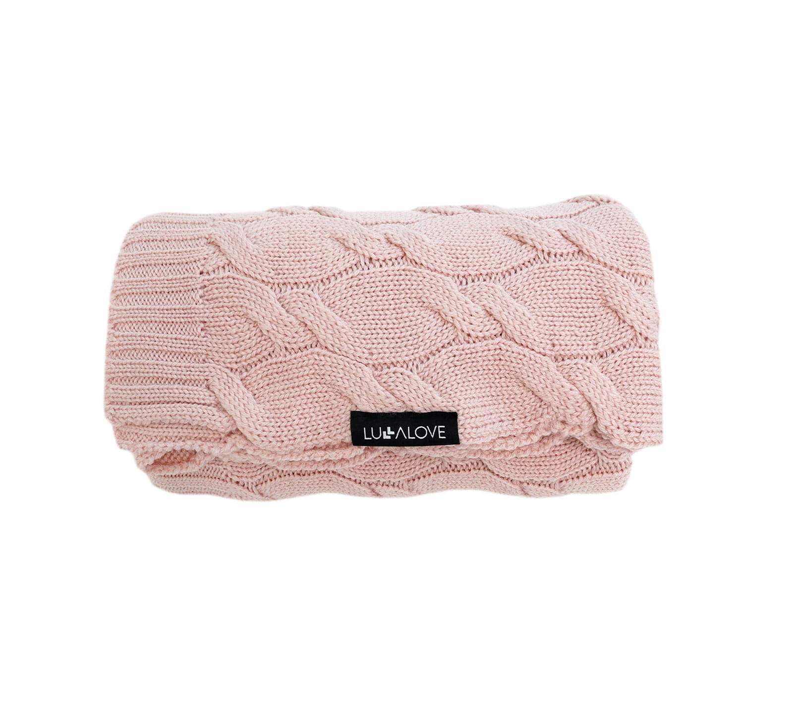 Merino Wool Blanket - Powder pink - premium collection Blanket Lullalove 