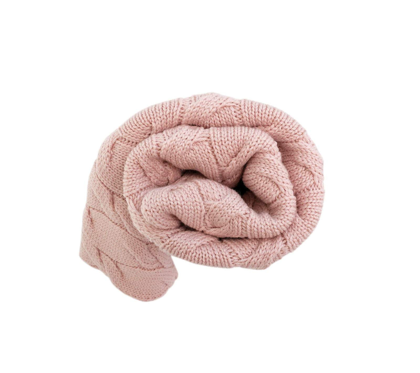 Merino Wool Blanket - Powder pink - premium collection Blanket Lullalove 