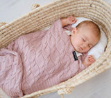 Merino Wool Blanket - Powder pink - premium collection Blanket Lullalove 