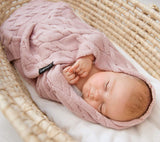Merino Wool Blanket - Powder pink - premium collection Blanket Lullalove 