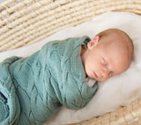 Merino Wool Blanket - Sage - premium collection Blanket Lullalove 