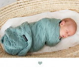 Merino Wool Blanket - Sage - premium collection Blanket Lullalove 