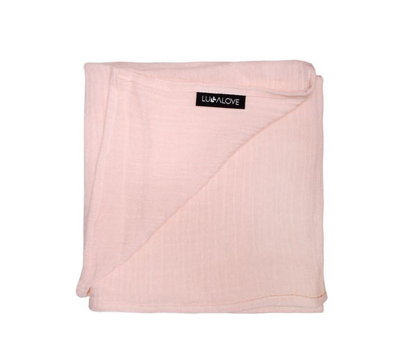 Muslin swaddle - Rose quartz - Lullalove UK