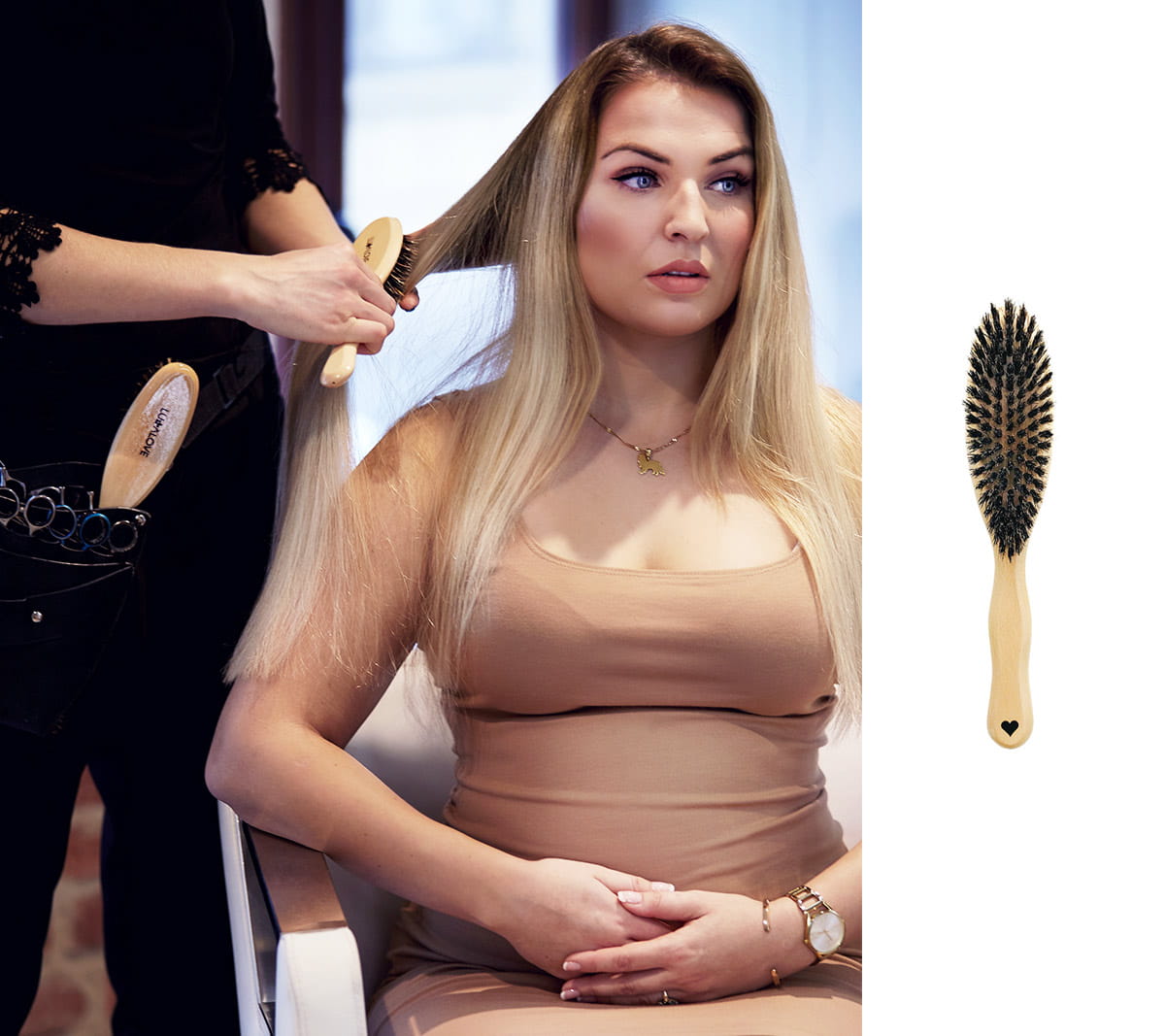 Natural boar hair brush Brush Lullalove 