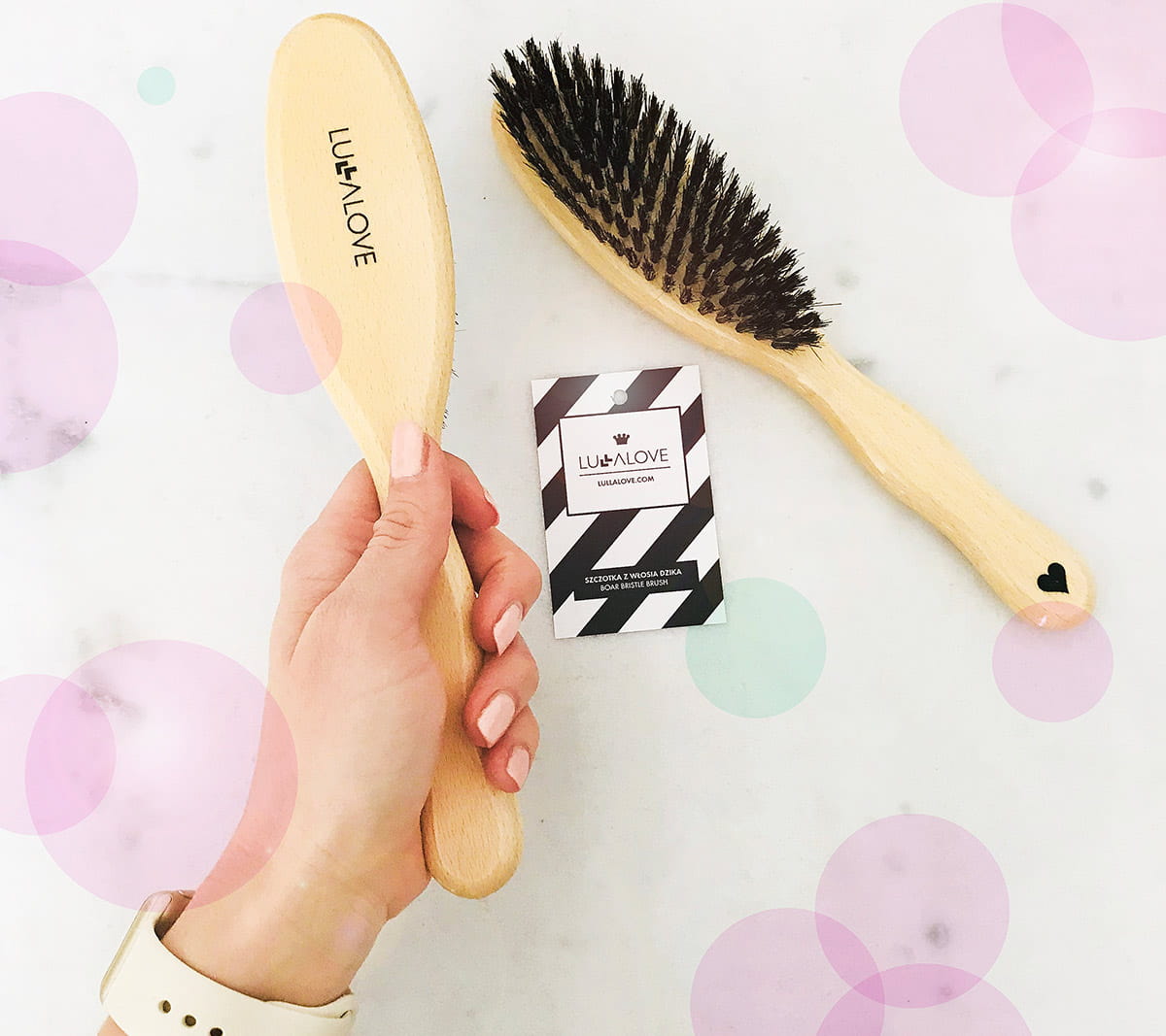 Natural boar hair brush Brush Lullalove 
