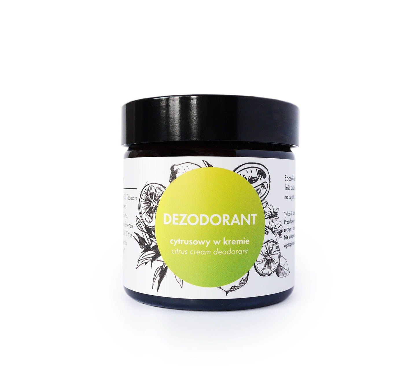 Natural Cream Deodorant - Fresh Citrus Cosmetics Lullalove - Hello Beauty 