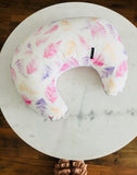 Nursing pillow with cover - Ferns pink Nursing pillows Lullalove 