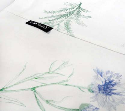 Nursing pillow with cover - herbs blue Nursing pillows Lullalove 