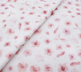 Pink flowers - Cot bed duvet cover and pillowcase set Bedding Lullalove 