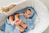 Premium Merino Wool Baby Blanket "Cookie" - Blue Blanket Lullalove 