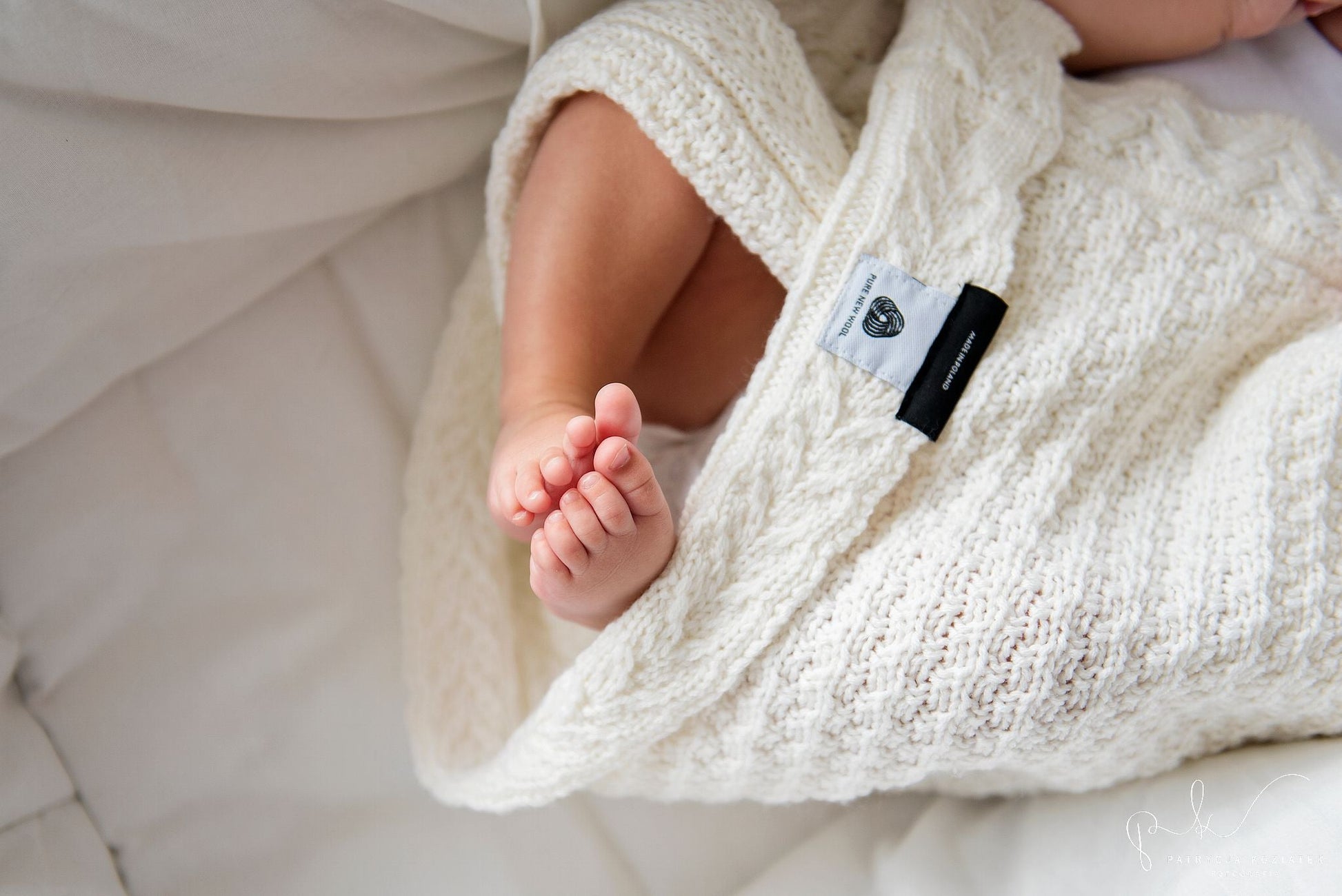 Premium Merino Wool Baby Blanket "Cookie" - Coconut Blanket Lullalove 