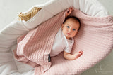Premium Merino Wool Baby Blanket "Cookie" - Powder Pink Blanket Lullalove 