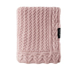 Premium Merino Wool Baby Blanket "Cookie" - Powder Pink Blanket Lullalove 