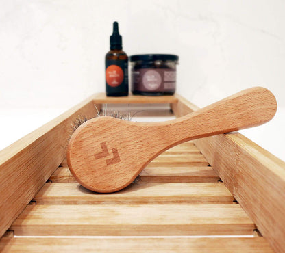 Professional face and neck brush - natural bristle Brush Lullalove 