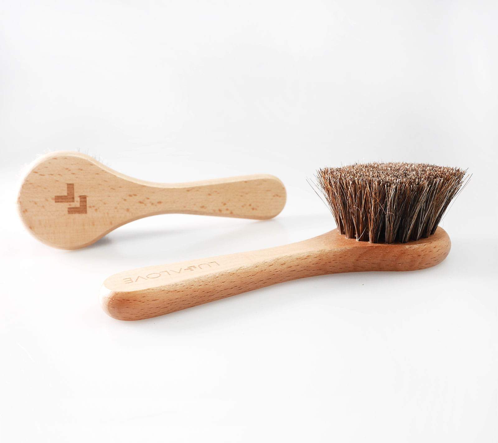Professional face and neck brush - natural bristle Brush Lullalove 