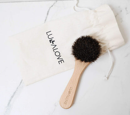 Professional face and neck brush - natural bristle Brush Lullalove 