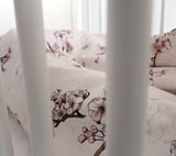 Sakura - Cot bed duvet cover and pillowcase set Bedding Lullalove 