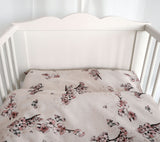 Sakura - Cot bed duvet cover and pillowcase set Bedding Lullalove 